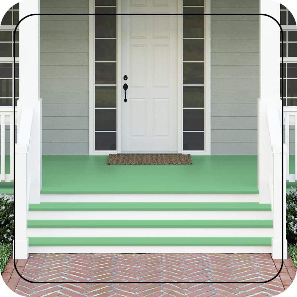 BEHR PREMIUM #P400-4 Textured Low-Lustre Enamel Interior/Exterior Porch and Patio Anti-Slip Floor Paint (2)