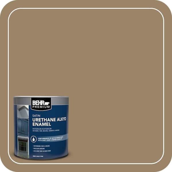 BEHR PREMIUM 1 qt. #PPU7-04 Collectible Satin Enamel Urethane Alkyd Interior/Exterior Paint (2)