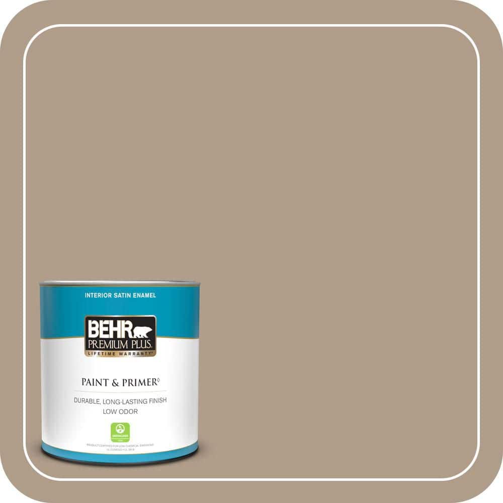 BEHR PREMIUM PLUS #BNC-14 Over The Taupe Enamel Low Odor & Primer (1)