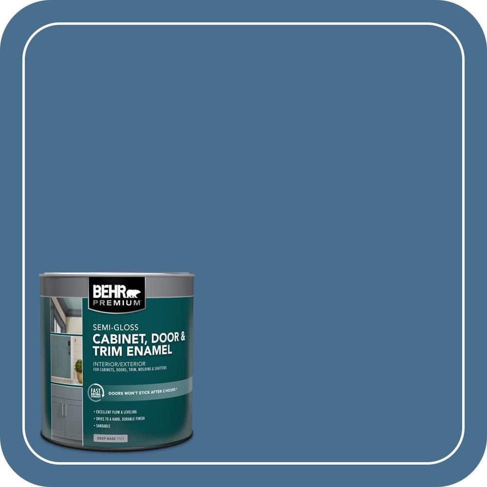 BEHR PREMIUM 1 qt. #M510-5 Sailors Bay Semi-Gloss Enamel Interior/Exterior Cabinet, Door & Trim Paint