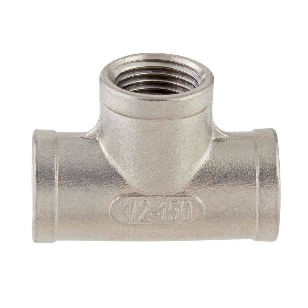 ProLine 1/2 in. FIP Stainless Steel Pipe Tee Fitting (3)