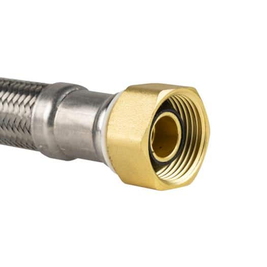 BrassCraft 3/4 in. FIP x 7/8 in. Compression x 24 in. Stainless Steel Braided Water Heater Connector (3)