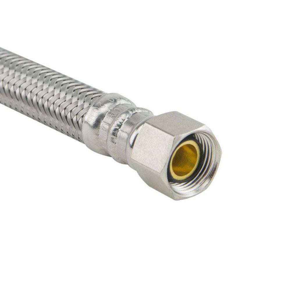 Plumbshop Length Braided Stainless Steel Faucet Connector (3)