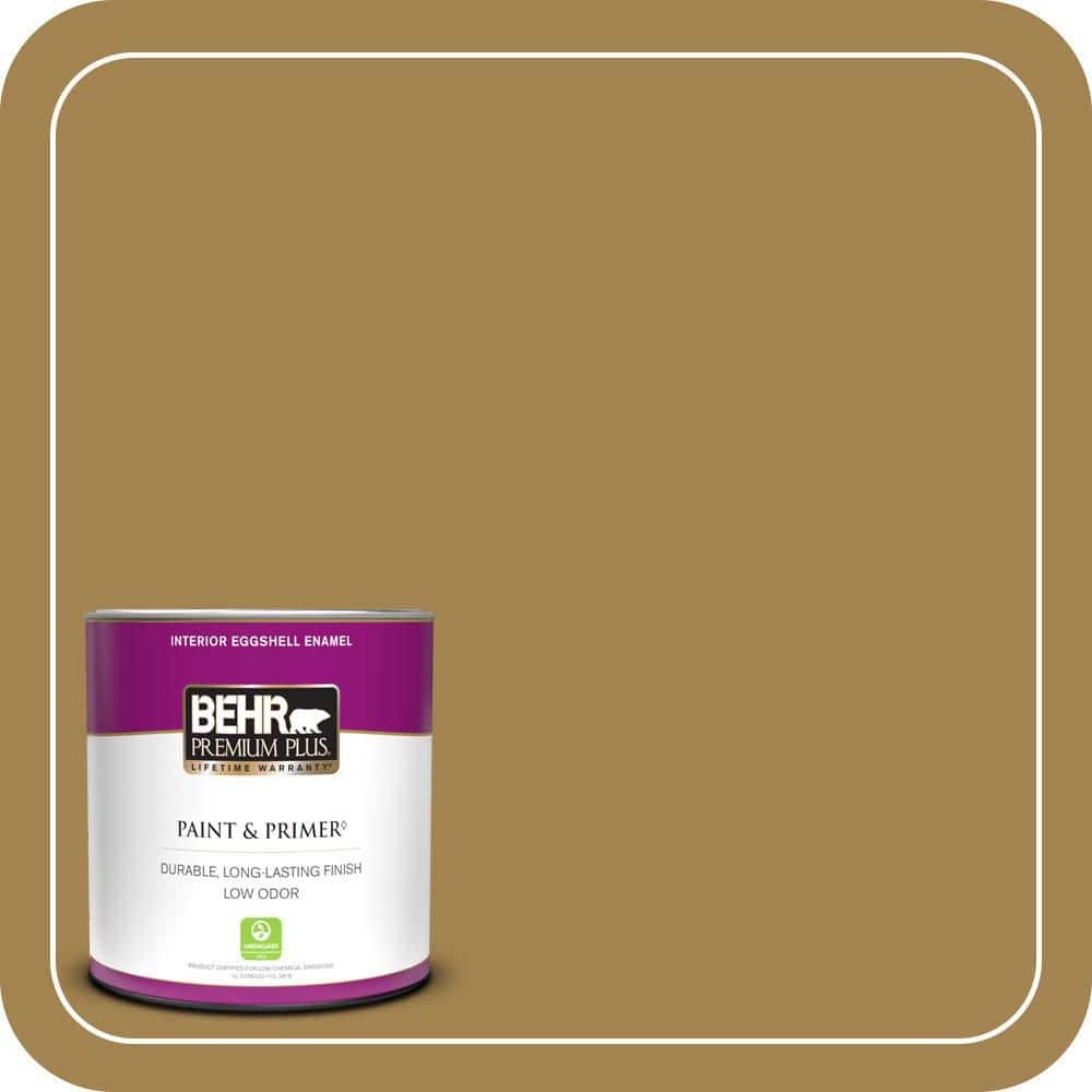 BEHR PREMIUM PLUS #330F-6 Bristle Grass Enamel Interior/Exterior Paint & Primer Color Sample (1)