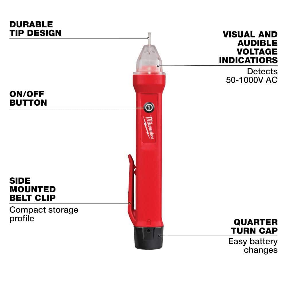 Milwaukee Non Contact Voltage Detector 50-1000V AC (4)