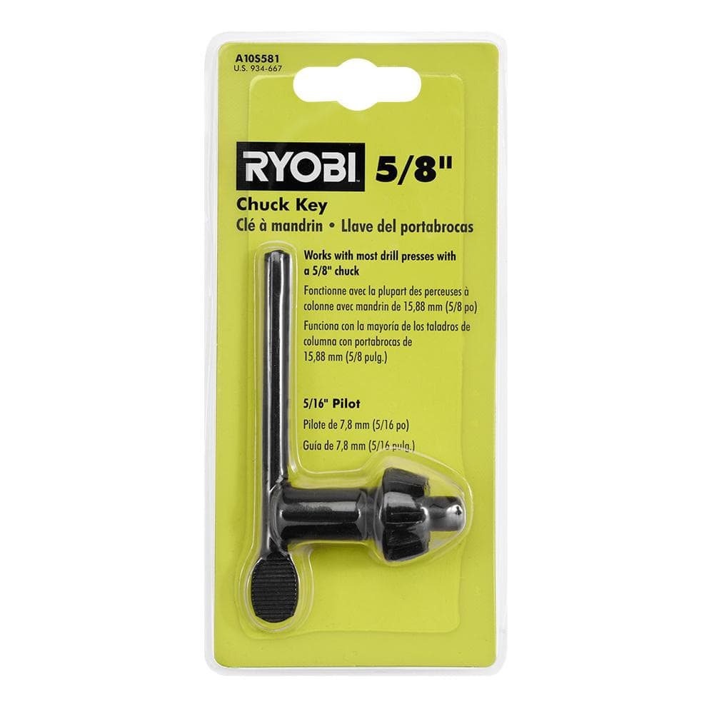 RYOBI 5/8 in. Black Metal Chuck Key with 5/16 in. Pilot