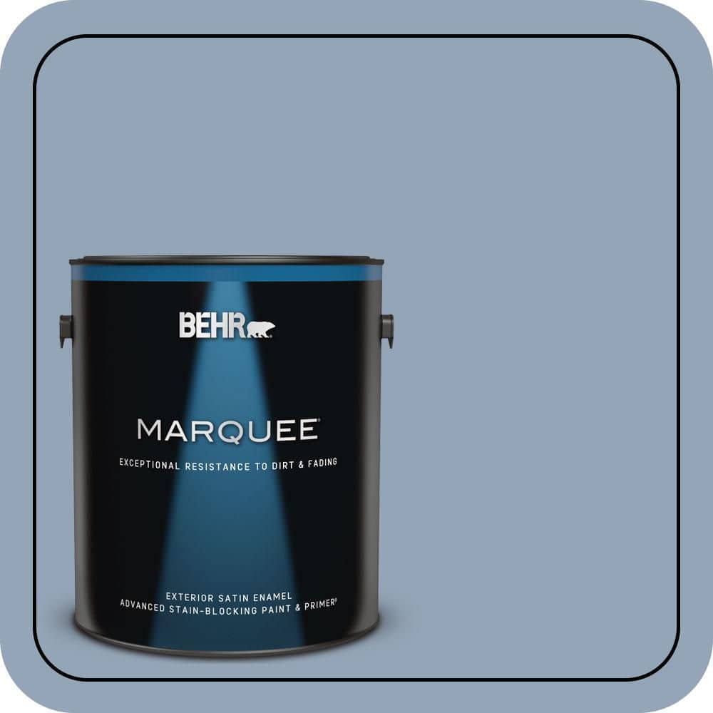 BEHR MARQUEE 1 gal. #580F-4 River Valley Satin Enamel Exterior Paint & Primer