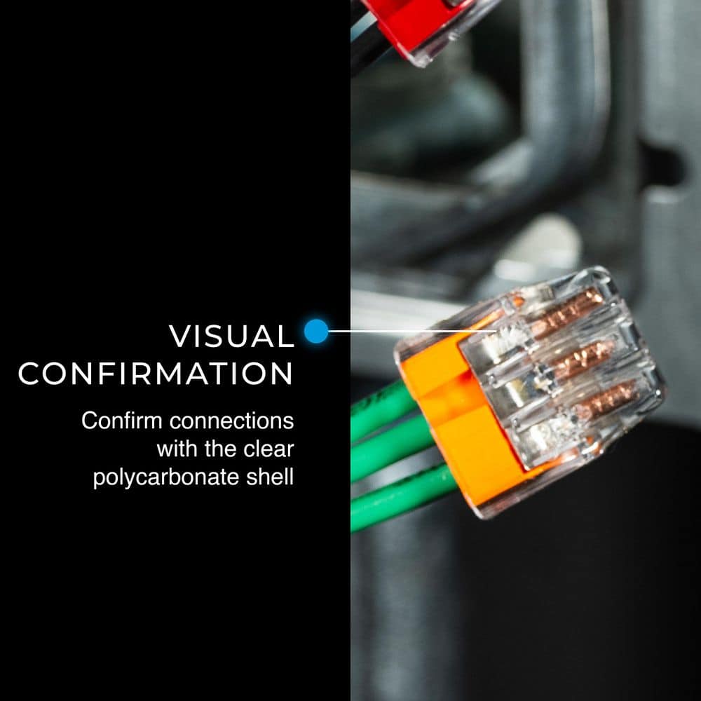IDEAL Sure Push-In Wire Connector, 3-Port, Box of (3)