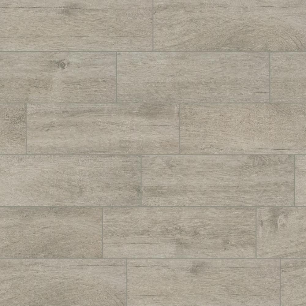 MSI Westwood Liath Gray 8 in. x 24 in. Matte Porcelain Wood Look Floor and Wall Tile (1.33 sq. ft./Each) (2)