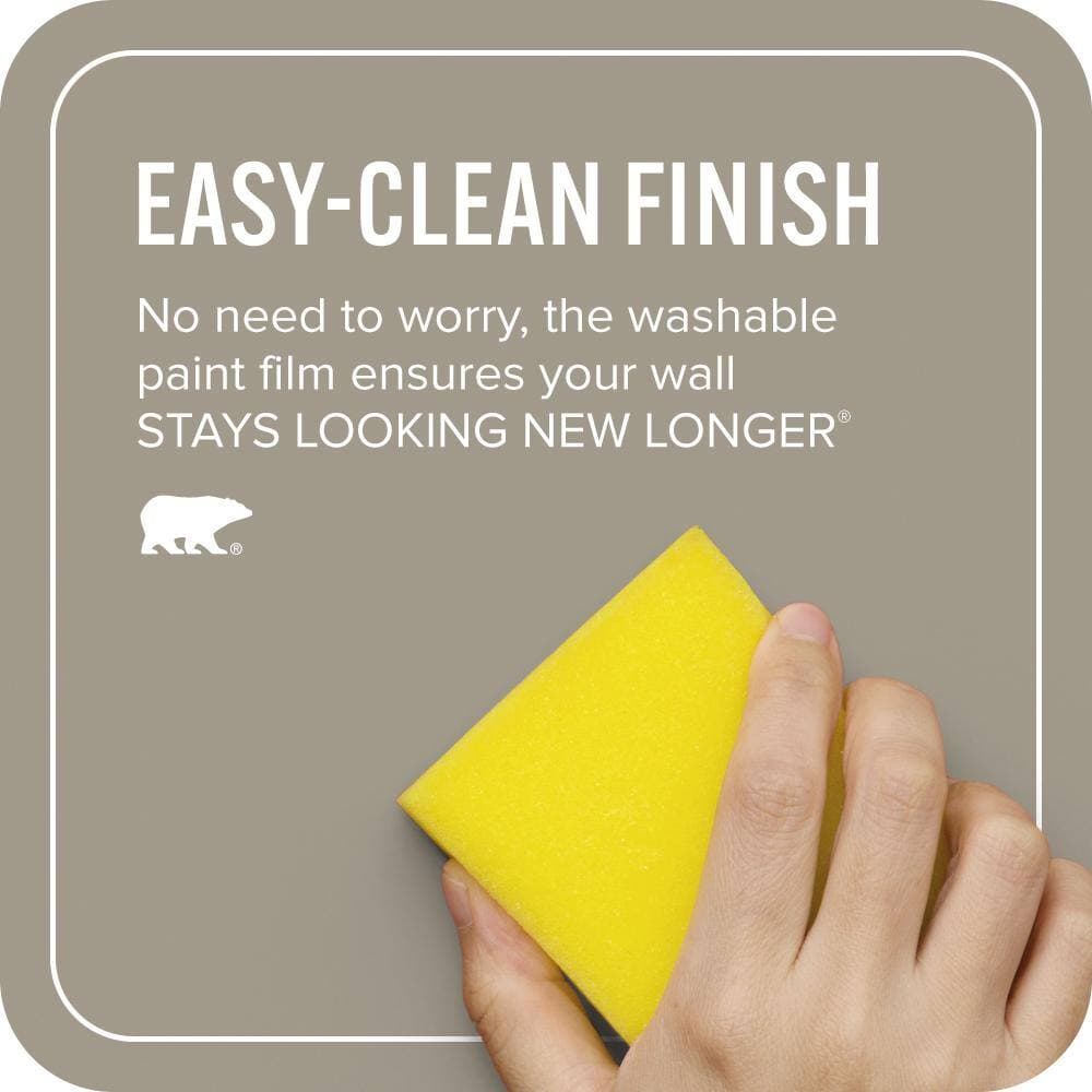 BEHR ULTRA 1 qt. #QE-58 Moon Rock Extra Durable Eggshell Enamel Interior Paint & Primer (4)
