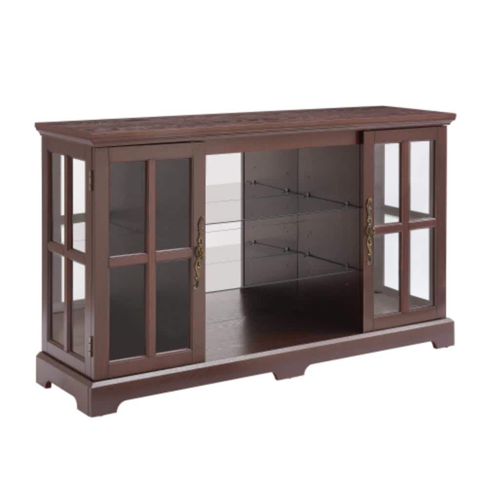 Unbranded 53.82 in. W x 15.75 in. D x 31.89 in. H Bathroom Brown Linen Cabinet (1)