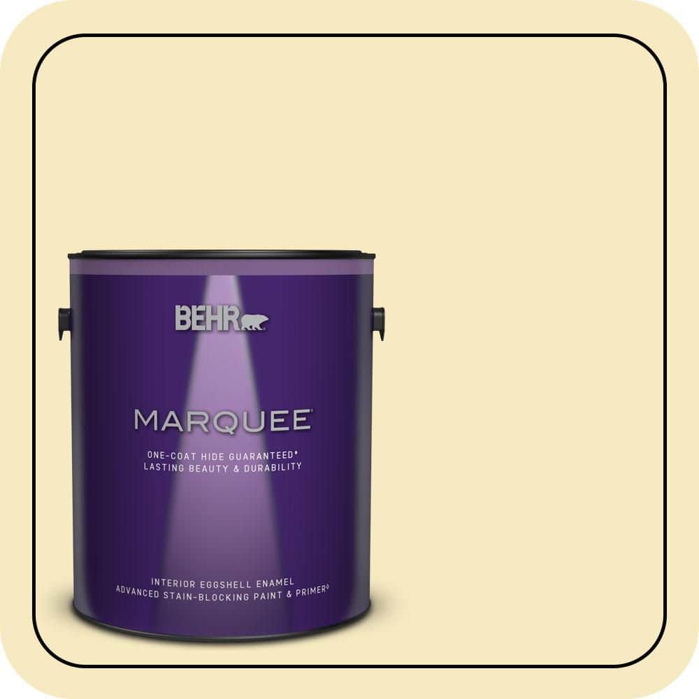 BEHR MARQUEE 1 gal. #T15-9 Dandelion Tea Eggshell Enamel Interior Paint & Primer (1)