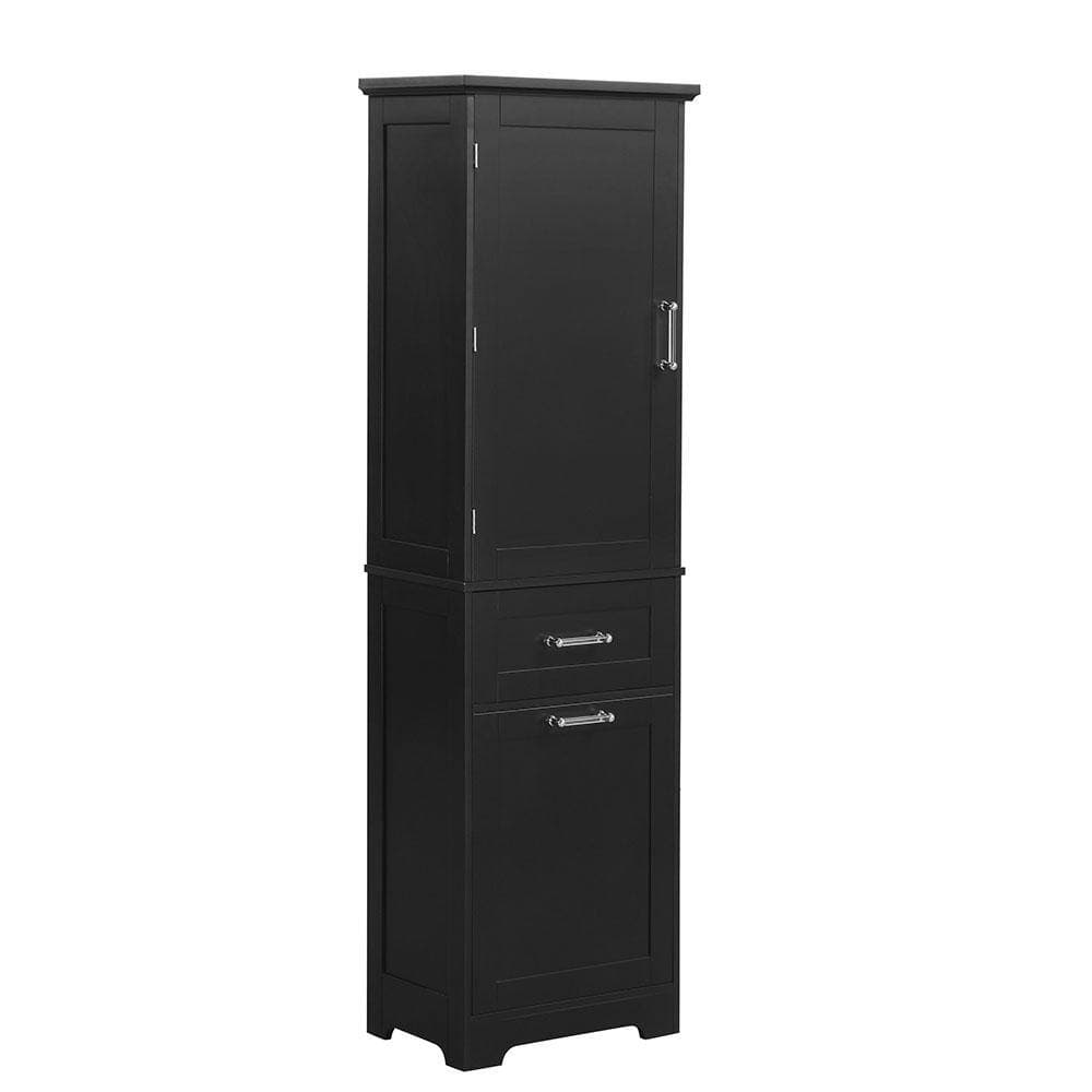 Adrinfly 20 in. W 13 in. D 68 in. H Bathroom Storage Linen Cabinet with 2-Drawers, Adjustable Shelf, Painted Finish (2)