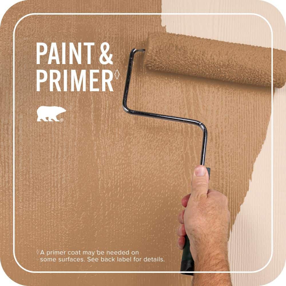BEHR PREMIUM PLUS 5 gal. #PPU3-13 Glazed Ginger Flat Exterior Paint & Primer (3)