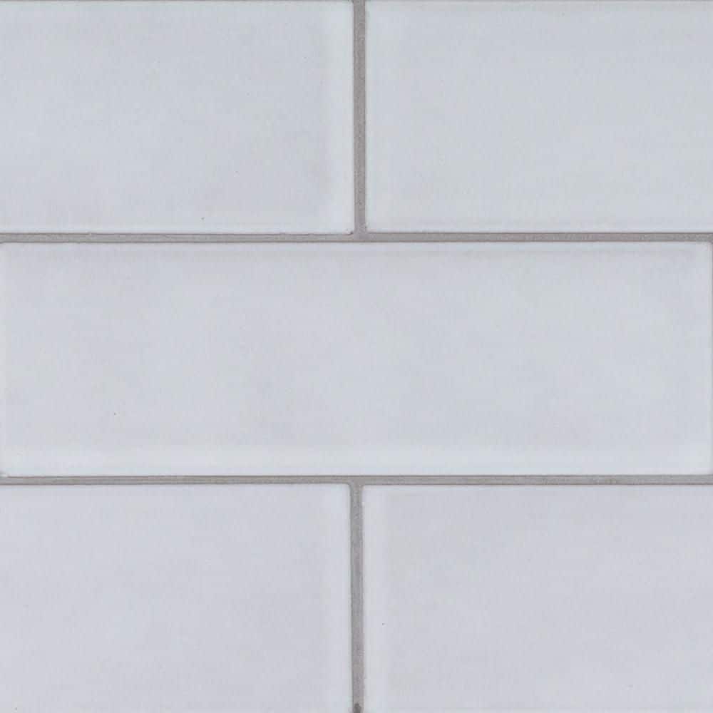 Jeffrey Court Kloud White 3 in. x 9 in. Matte Subway Ceramic Wall Tile (0.187 sq. ft./Each) (2)