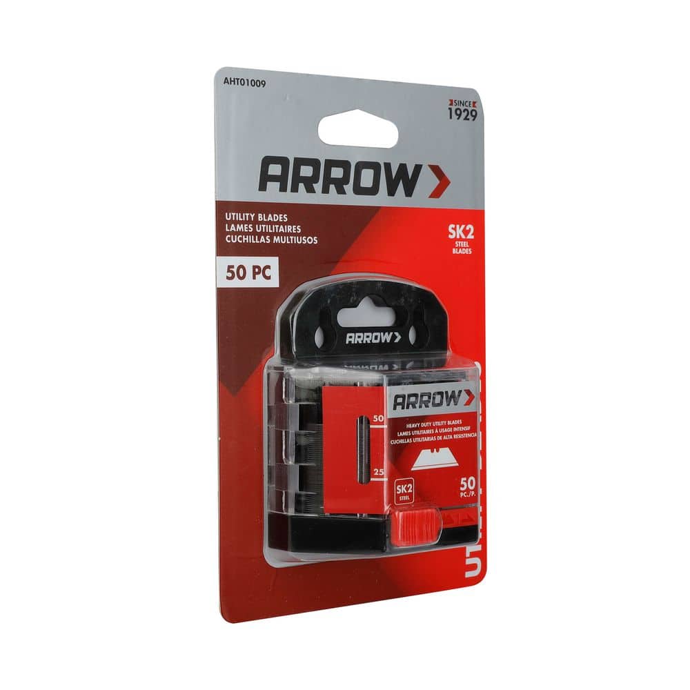 Arrow Fastener Utility Blades 50- Pack (Normal SK2) (3)