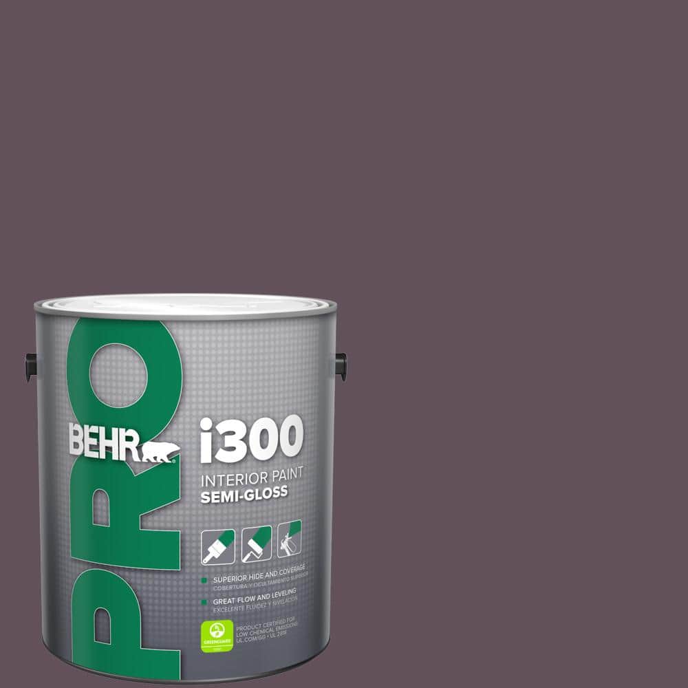 BEHR PRO 1 gal. #S100-7 Medieval Wine Semi-Gloss Interior Paint