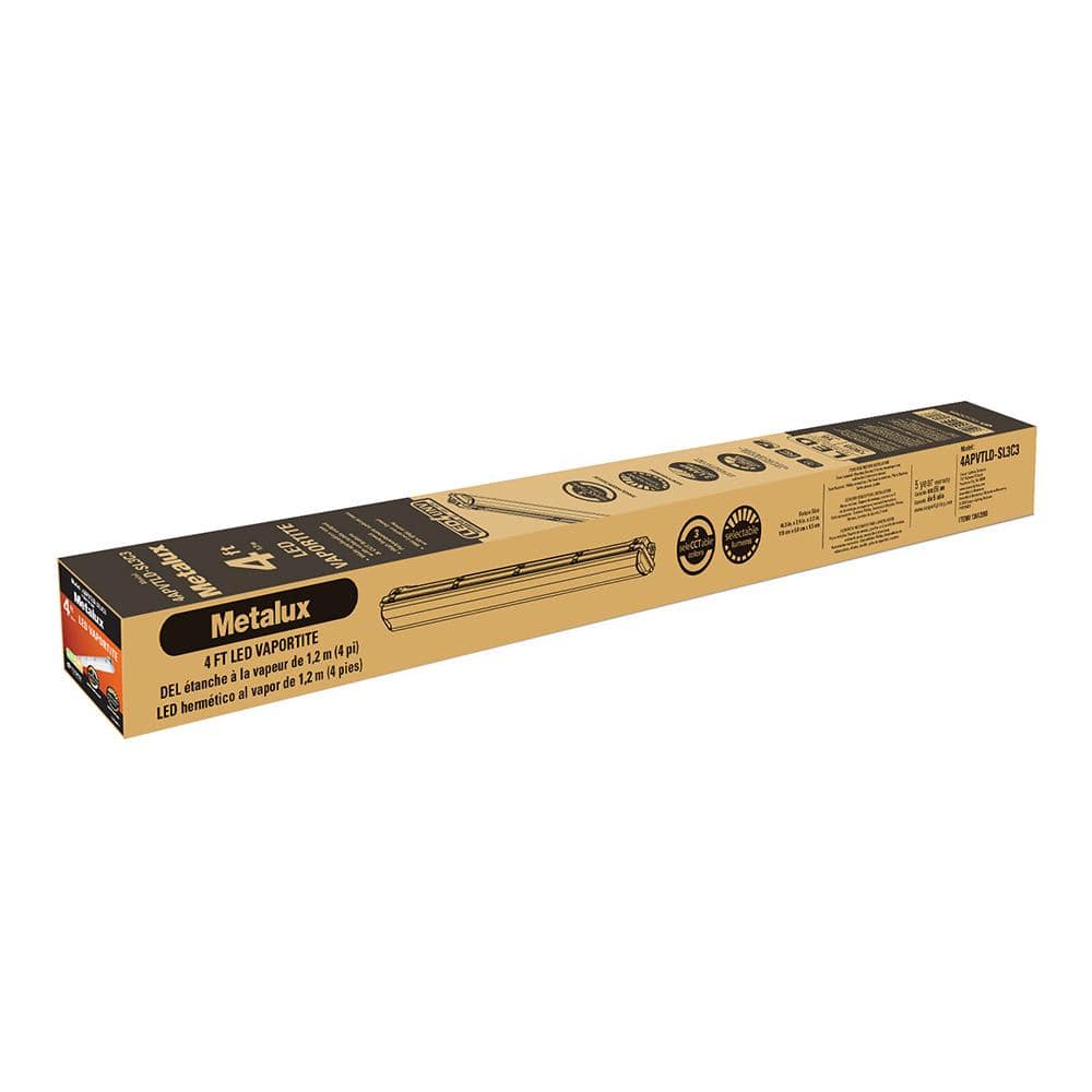 Metalux Vaportite 4 ft. White Integrated LED Commercial Industrial Vaportite with Adjustable CCT and Lumen (3)
