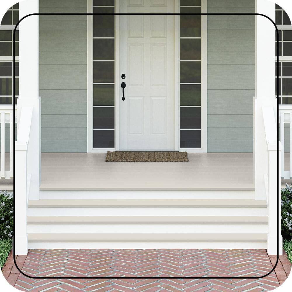 BEHR PREMIUM 1 gal. #N220-1 Spun Wool Textured Low-Lustre Enamel Interior/Exterior Porch and Patio Anti-Slip Floor Paint (3)