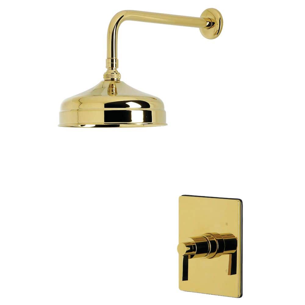 Kingston Brass NuvoFusion 1-Handle Shower Faucet 1.8 GPM in Polished Brass (1)