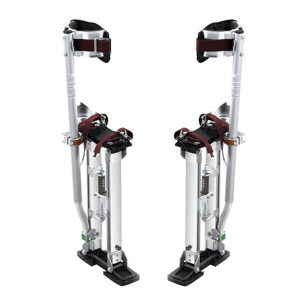 iminuo 18 in. 30 in. Drywall Stilts, Aluminum Tool Stilts Adjustable Painting Taping Silver