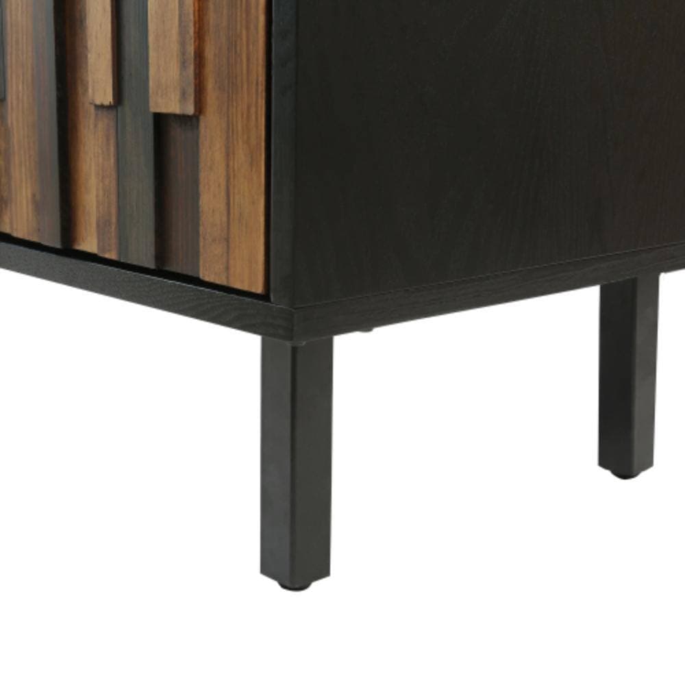 Unbranded 47.2 in. W x 15.75 in. D x 30.98 in. H Bathroom Black Linen Cabinet (3)