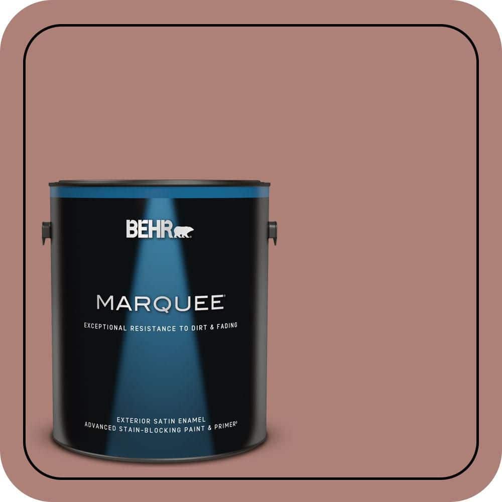 BEHR MARQUEE 1 gal. #S170-5 Smoke Bush Rose Satin Enamel Exterior Paint & Primer