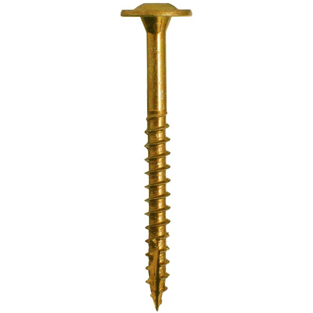 GRK Fasteners #8 x 1 in. Star Drive Low Profile Washer Head Cabinet Wood Screw Combo Kit 2 of (100-per Pack) (3)