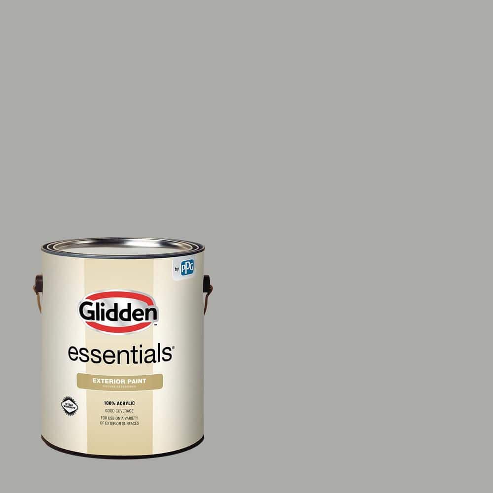 Glidden Essentials 1 gal. PPG0997-4 Precipitation Satin Exterior Paint
