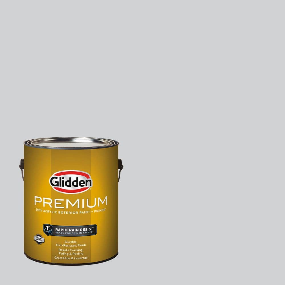 Glidden Premium 1 gal. PPG1011-2 Elemental Semi-Gloss Exterior Latex Paint