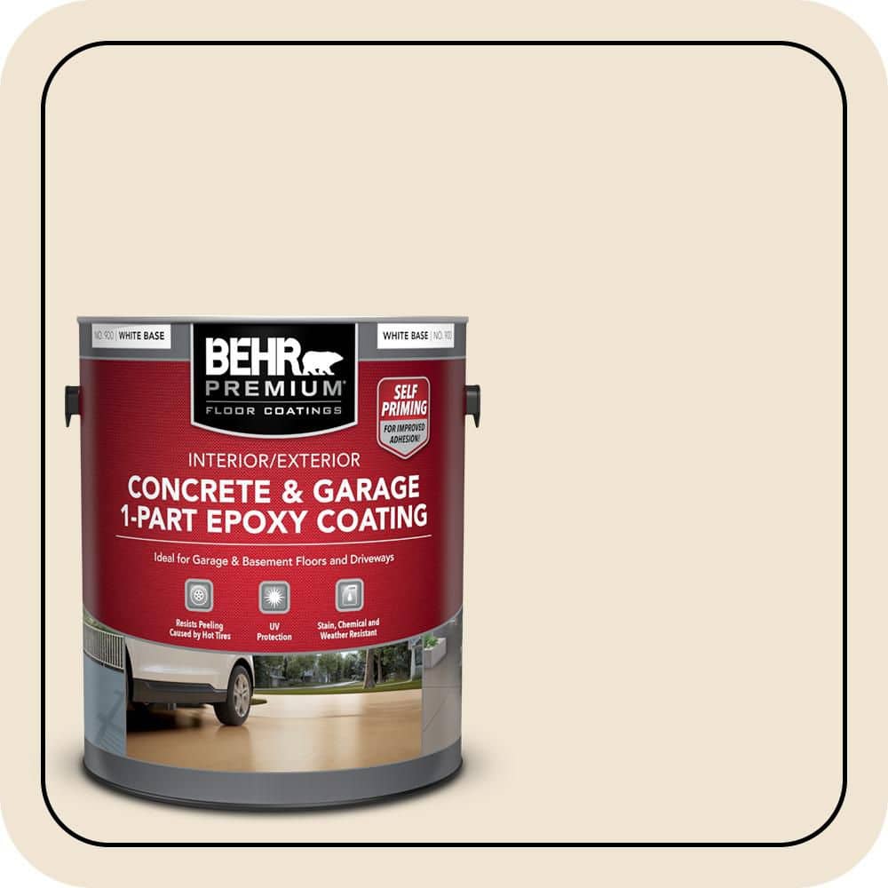 BEHR PREMIUM #N290-1 Self-Priming 1-Part Epoxy Satin Interior/Exterior Concrete and Garage Floor Paint (1)