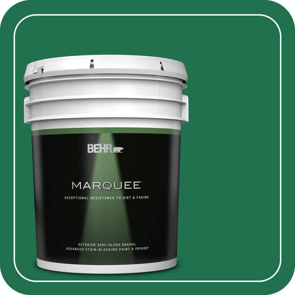 BEHR MARQUEE 5 gal. #470B-7 Climbing Ivy Semi-Gloss Enamel Exterior Paint & Primer