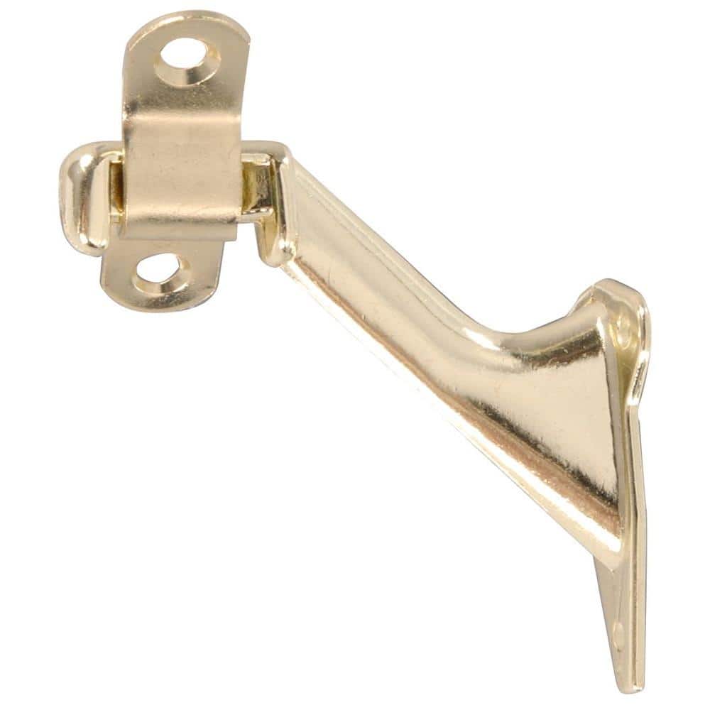 Hardware Essentials Brass Utility Handrail Bracket (5-Pack)