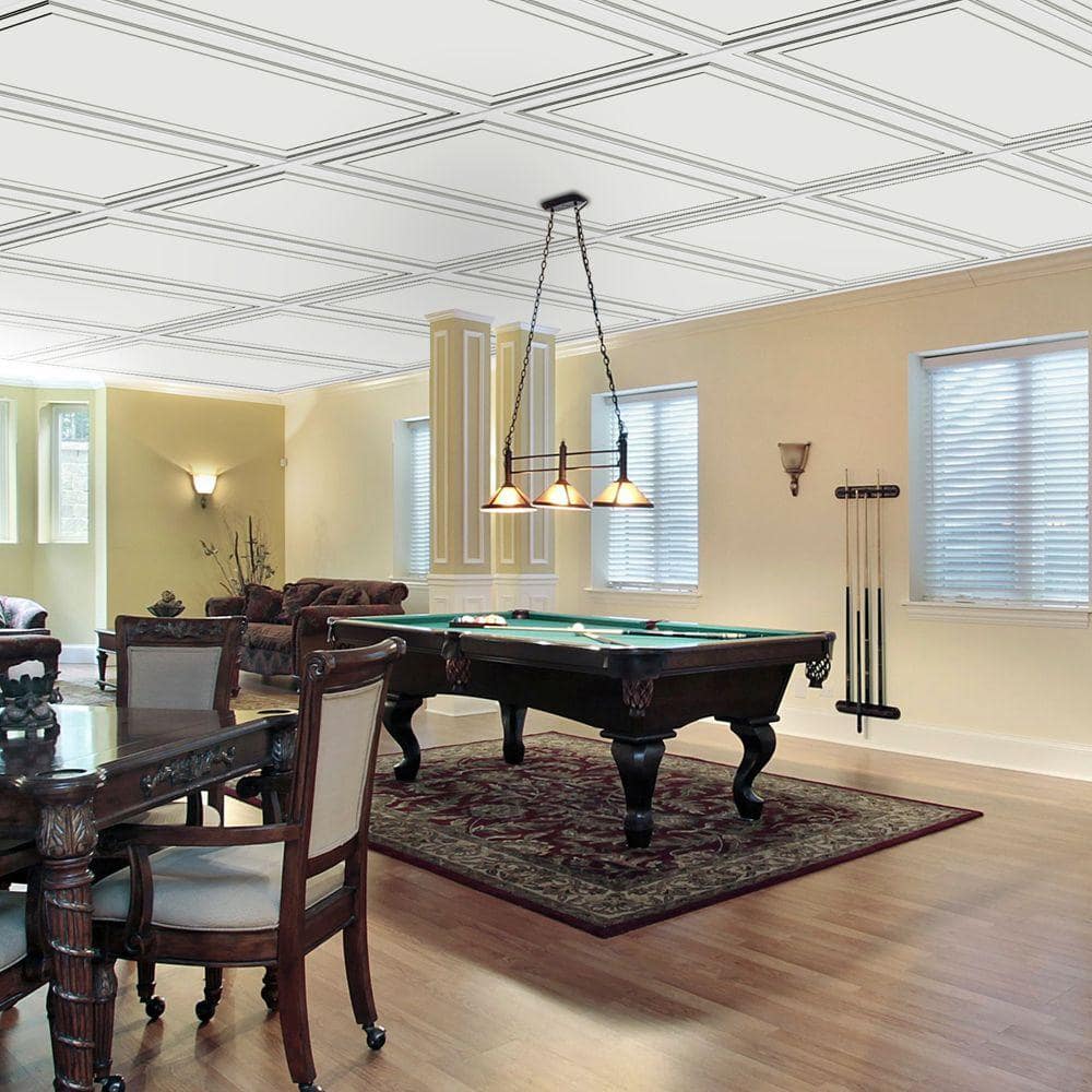 MONO SERRA Wall Design 2 ft. x 4 ft. Aria Suspended Grid Panel Ceiling Tile (32 sq. ft. / case) (2)