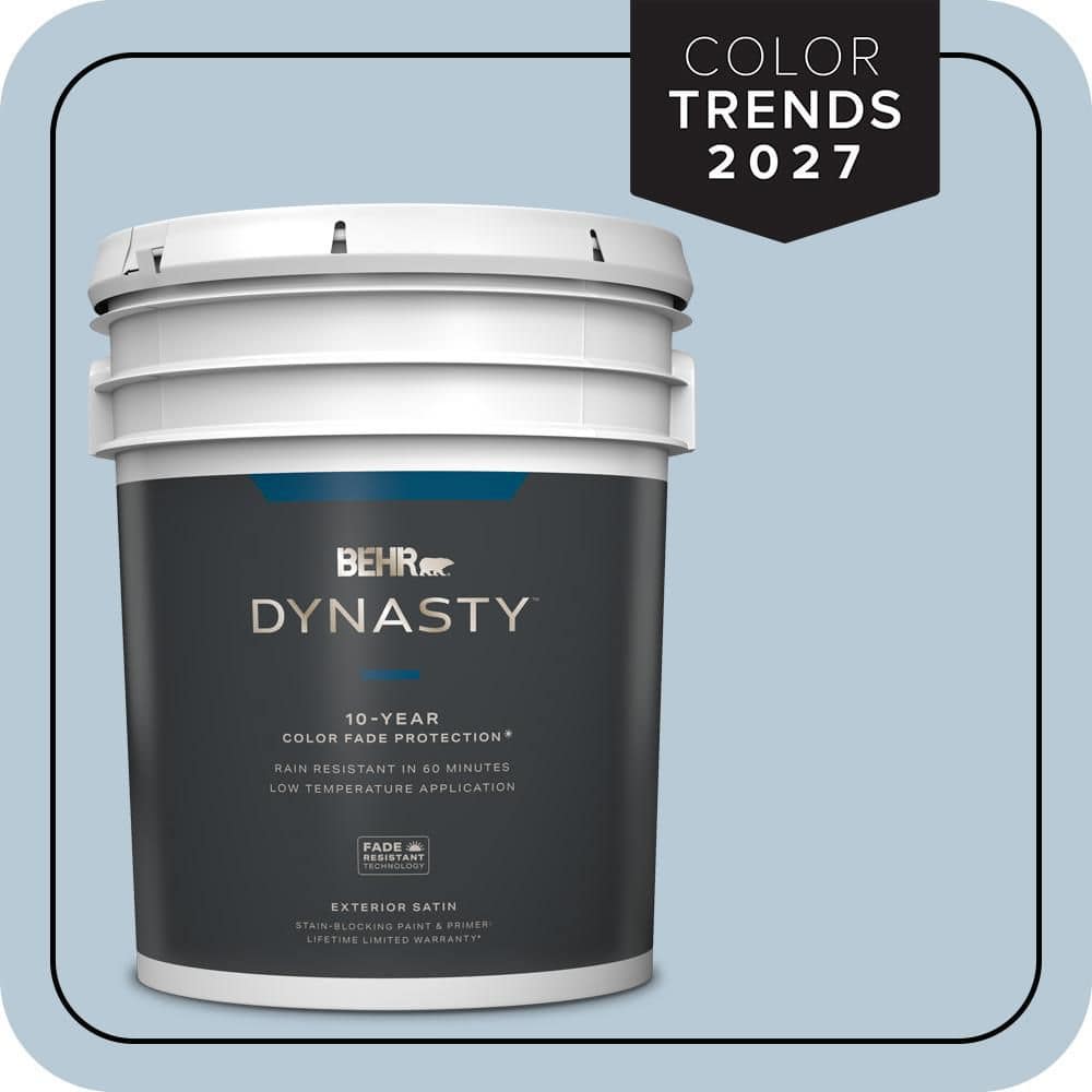 BEHR DYNASTY 5 gal. #PPU14-15 Denim Light Satin Enamel Exterior Stain-Blocking Paint & Primer