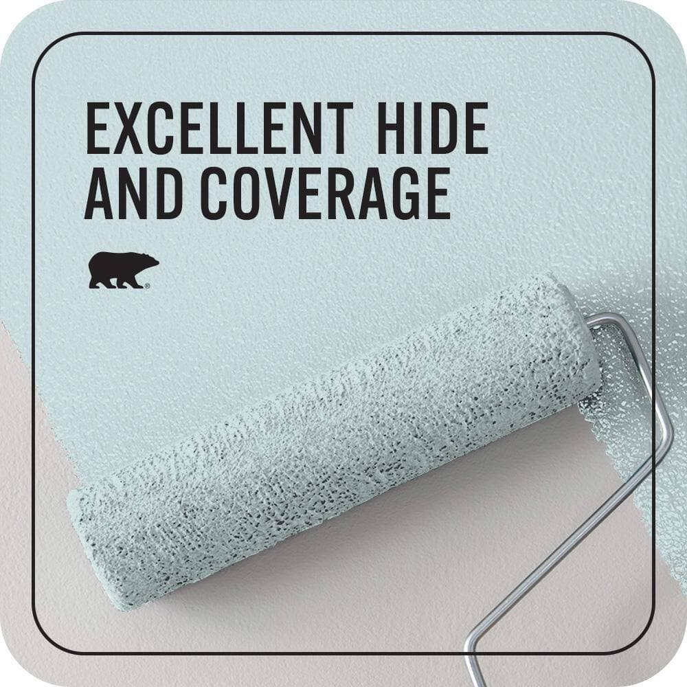 BEHR PREMIUM PLUS #S450-1 Beach Foam Flat EcoMix Plant-Based & Primer (2)