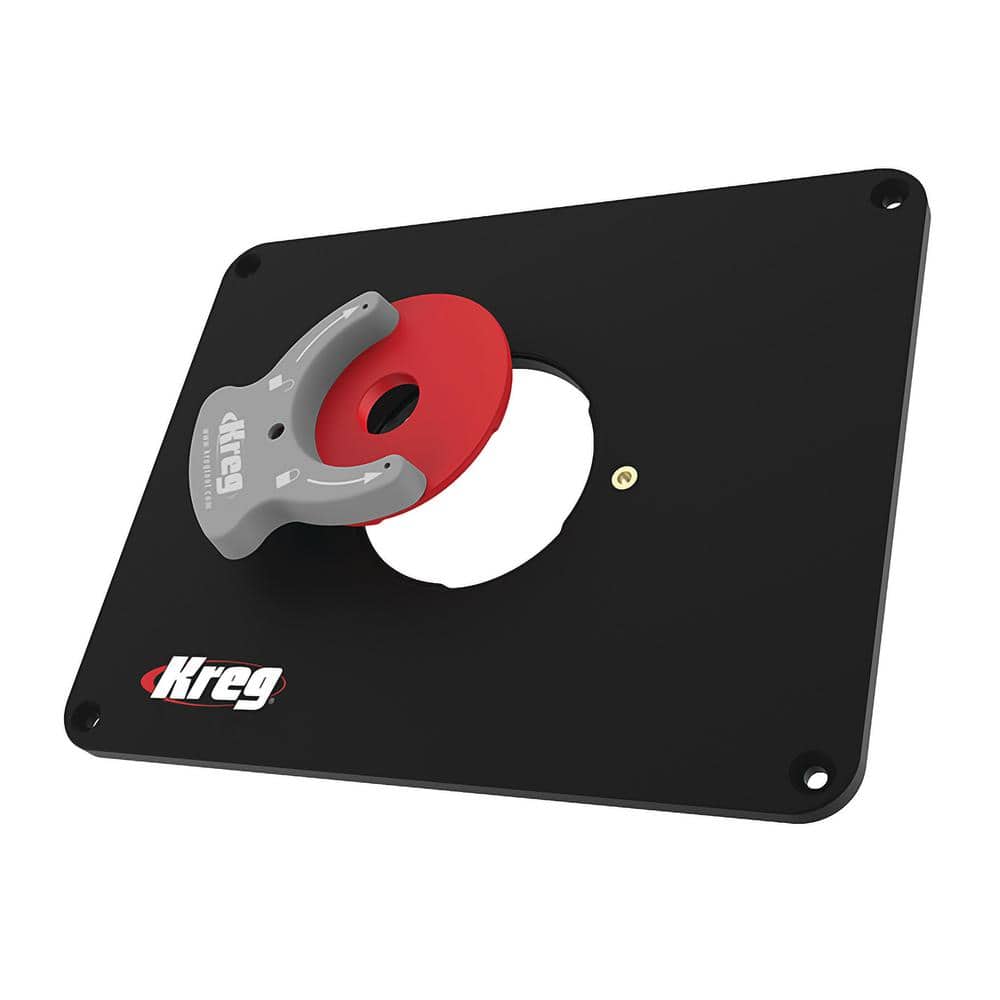 Kreg Precision Router Table Insert Plate with Level-Loc Rings (Non Predrilled) (3)