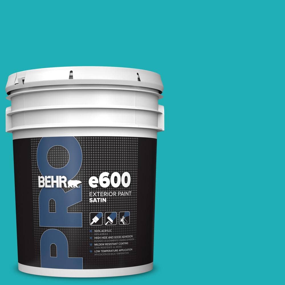BEHR PRO 5 gal. #500B-5 Mermaid Treasure Satin Exterior Paint