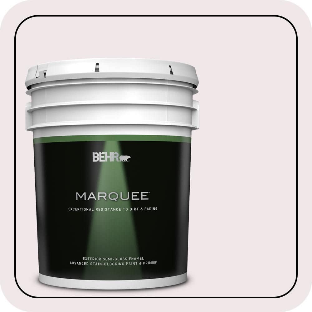 BEHR MARQUEE 5 gal. #W-B-620 Frosty Morning Semi-Gloss Enamel Exterior Paint & Primer