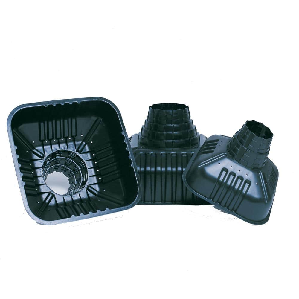 SQUARE FOOT 22 in. x 16-1/2 in. x 22 in. Plastic Concrete Footing Form (2)