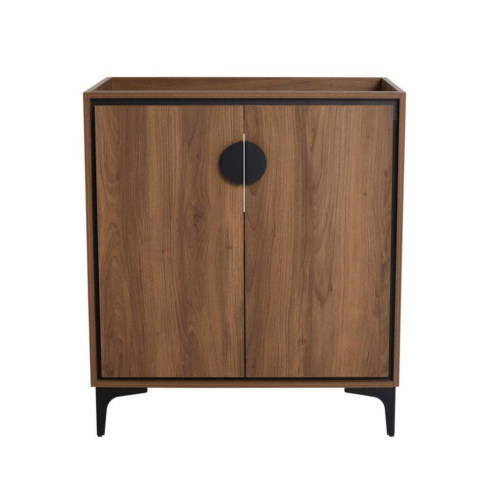 Noble House Alexis 33 in. W Modern Freestanding Bath Vanity Cabinet without Top with 2 Doors (2)