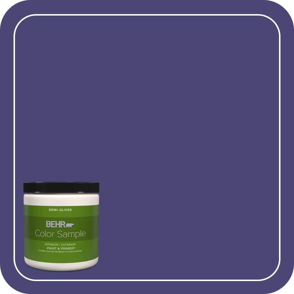 BEHR PREMIUM PLUS 8 oz. #MQ5-43 Dramatist Semi-Gloss Interior/Exterior Paint & Primer Color Sample