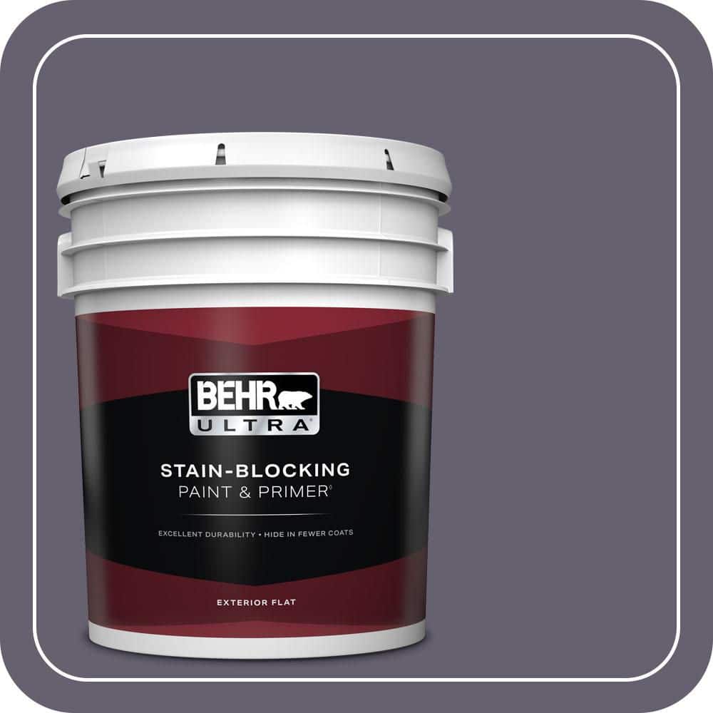BEHR ULTRA 5 gal. #N560-6 Fashionista Flat Exterior Paint & Primer