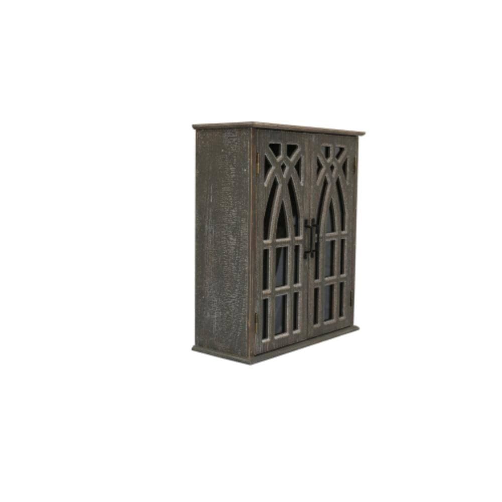 Unbranded 21.26 in. W x 8.46 in. D x 24.61 in. H Bathroom Black Linen Cabinet (2)