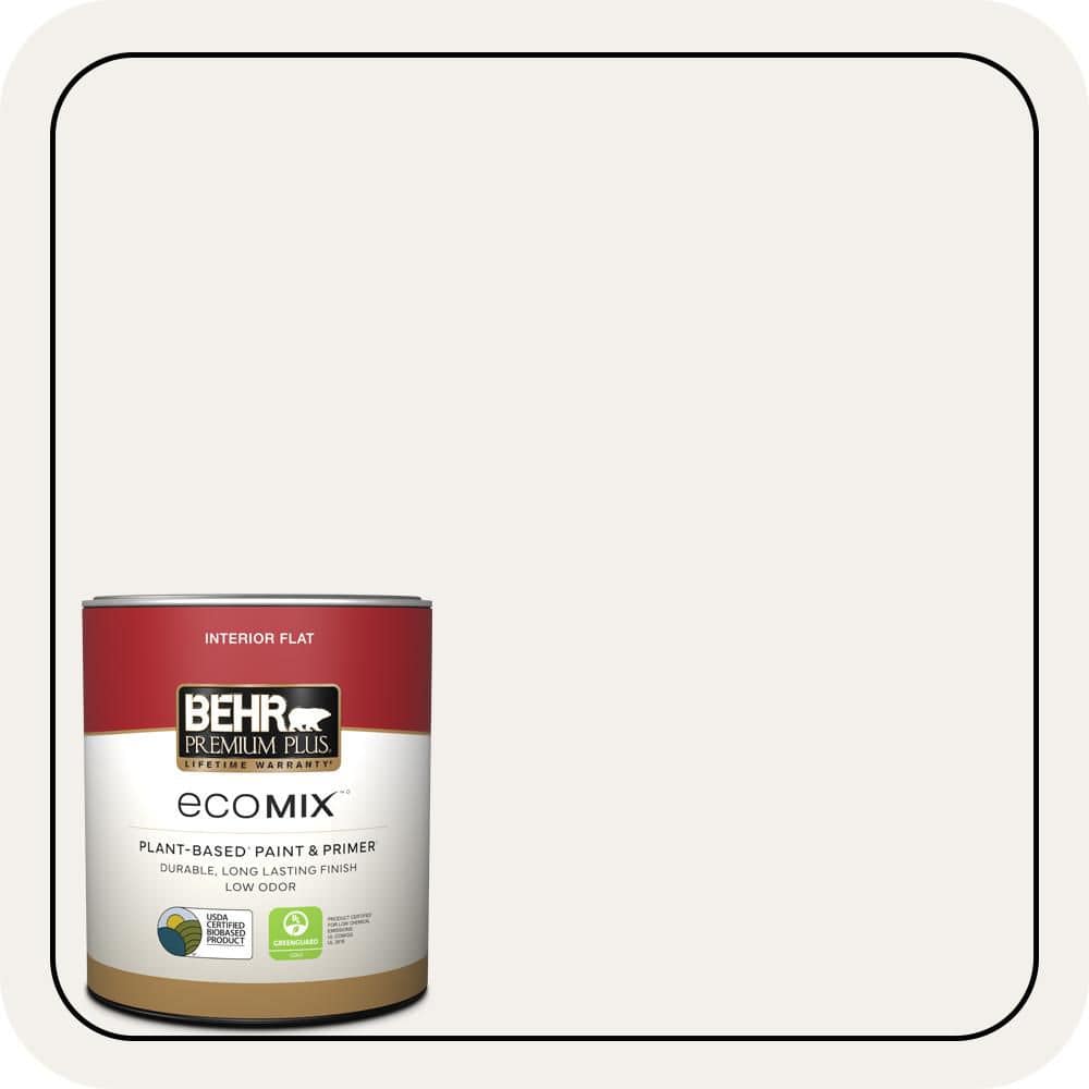 BEHR PREMIUM PLUS #PWN-15 Silk Pillow Enamel EcoMix Plant-Based & Primer (1)