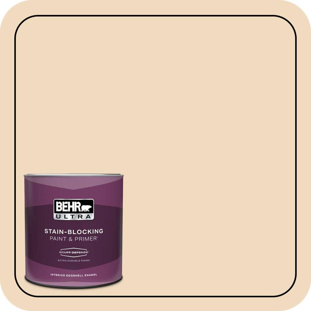 BEHR ULTRA 1 qt. #S270-1 Frosted Toffee Extra Durable Eggshell Enamel Interior Paint & Primer