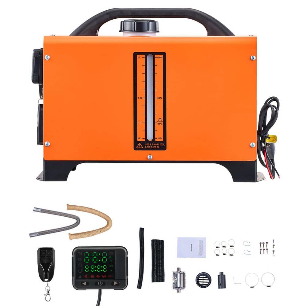 SKYSHALO 27300 BTU Orange Diesel Compact Forced Air Diesel Portable Corded Space Heater with Adjustable Thermostat 2025 Update (1)