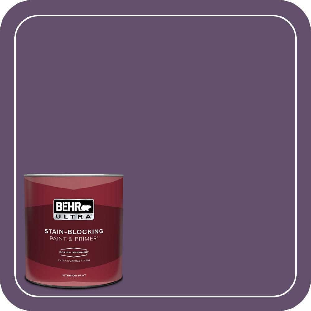 BEHR ULTRA 1 qt. #660D-7 Blackberry Farm Extra Durable Flat Interior Paint & Primer