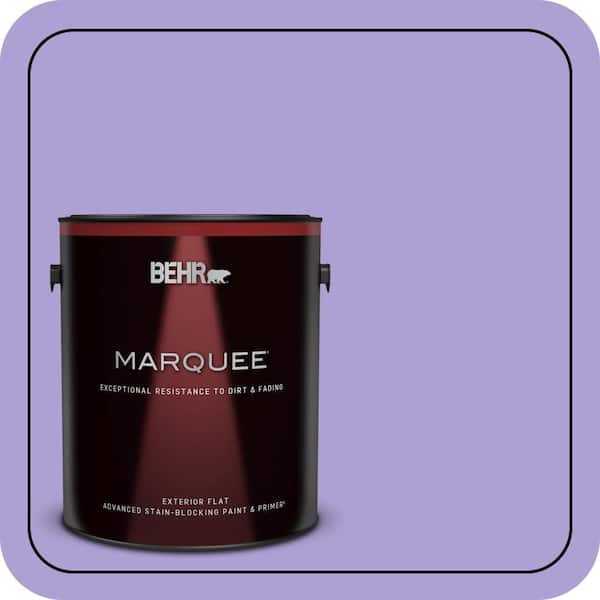BEHR MARQUEE 1 gal. #P560-4 Magic Wand Flat Exterior Paint & Primer (2)