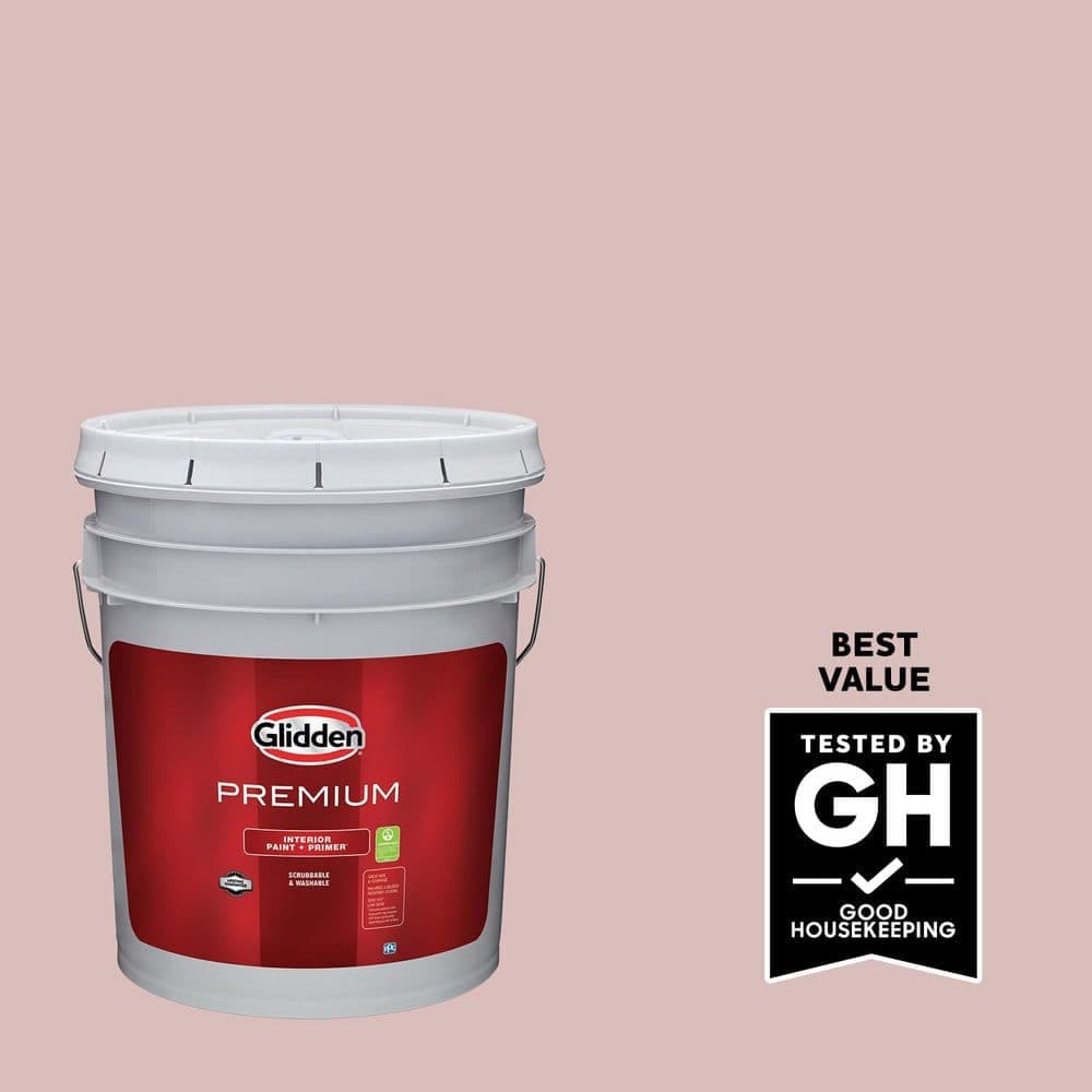 Glidden Premium 5 gal. PPG1054-4 Tea Time Eggshell Interior Paint